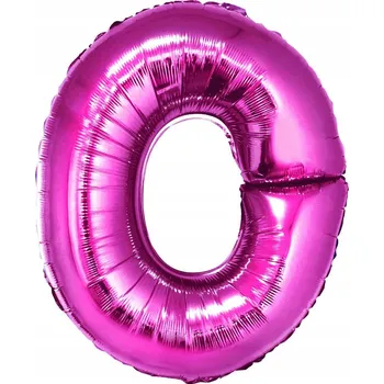 Balónek Fóliový balónek Písmeno O tmavě růžové 92 cm