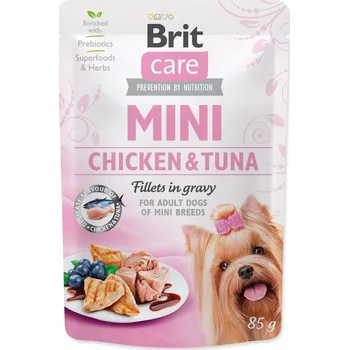Pro psa Kapsička BRIT Care Mini Chicken & Tuna fillets in gravy 85g