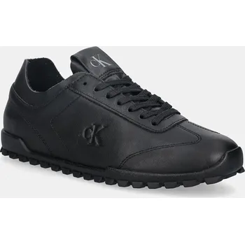Pánské tenisky Kožené tenisky Calvin Klein LOW PROFILE RUNNER LTH MG YW0YW02049 černá 99A, EUR 36