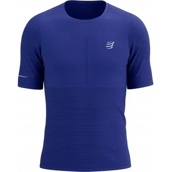 Pánské tričko COMPRESSPORT Běžecké tričko PRO RACING SS T-SHIRT dazz blue L