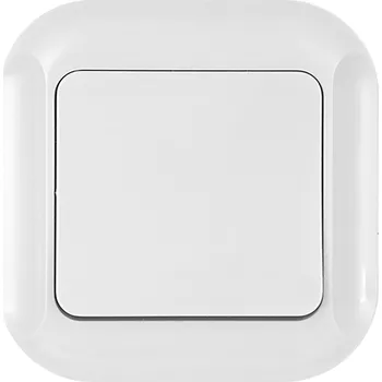 Domovní zvonek Tlačítko zvonku pro zapuštěnou montáž 10A, 250V, TOPAZ, bílá