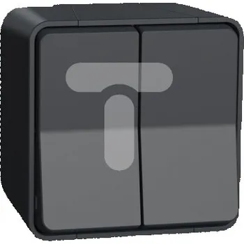 vypínač Dvojitý vypínač Klasik Schneider Electric antracit MUR35022