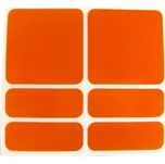 Samolepky reflexní ShamanRacing set 6ks oranžová