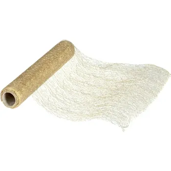 ubrus Atmosphera Běhoun na stůl, zlatá síť, 4 m