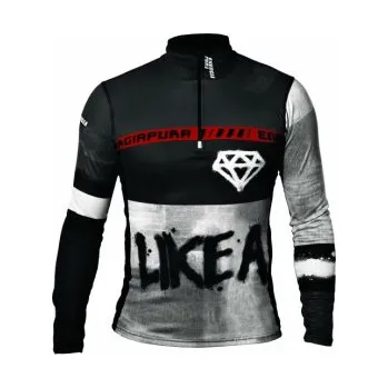 cyklistický dres Triko na zip ENERGIAPURA UTLEY DIAMOND antracit XS