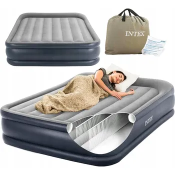 Matrace Matrace nafukovací dvoulůžková INTEX 203x162 cm vestavěná pumpička vysoká