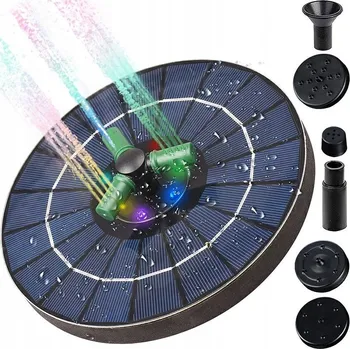 Zahradní dekorace FONTÁNA SOLÁRNÍ ZAHRADNÍ FONTÁNA BAREVNÁ RGB 16 cm