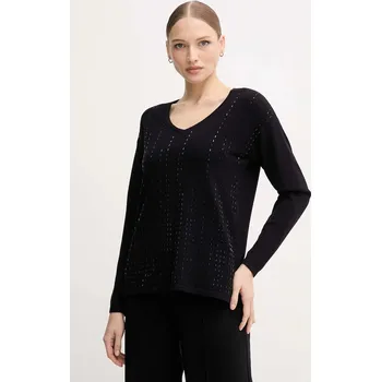 Dámský svetr Svetr s přídavkem hedvábí Joseph Ribkoff černá barva, 254966 99X, vel. L
