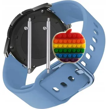 Pouzdro na mobilní telefon Řemínek Řemínek pro Watchmark Kardiowatch WM18 Plus, Silikonový Modrý Smyčka