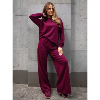 Resti Viscose Women's Tracksuit Set FlowFit Resti tmavě červená 3407882