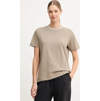 Pánské tričko Bavlněné tričko Napapijri S-Fedaia NP0A88XON1T1 béžová 01A, vel. M