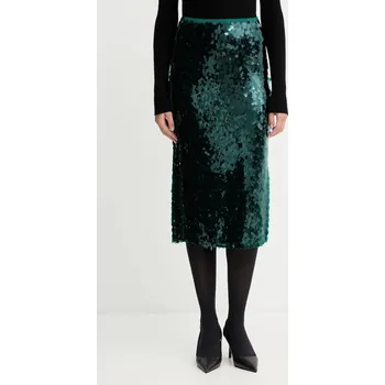 Dámská sukně Sukně Patrizia Pepe zelená barva, midi, 2G1040 J345 2G1040.J345 96X, vel. 36