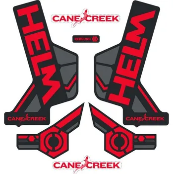 Vidlice na kolo Sada polepů Cane Creek HELM - červená/černá