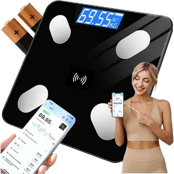 Osobní váha BLUETOOTH Chytrá Osobní Váha s Analýzou BMI do 180 kg, 32 funkcí