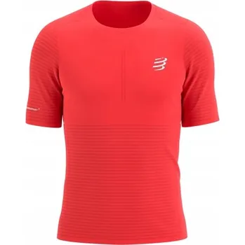 COMPRESSPORT Běžecké tričko PRO RACING SS T-SHIRT fluo red L