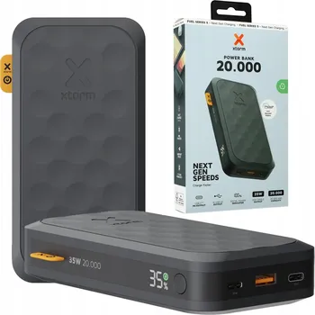 Powerbanka Powerbank Xtorm FS5201 Fuel Series 5 20000 mAh 35W USB-A / 2x USB-C černý