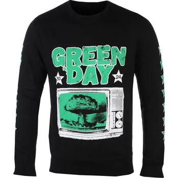 Pánská mikina mikina bez kapuce pánské Green Day - TV Explosion - ROCK OFF - GDSWT84MB - S