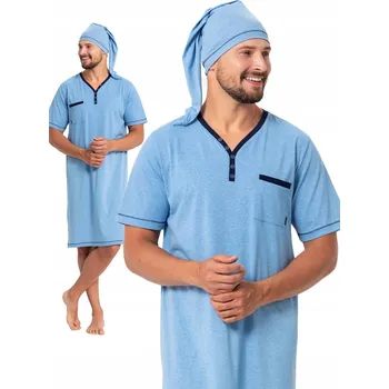 Pánské pyžamo Hotberg pánské pyžamo Bonifacy 357/4 krátký rukáv velikost L