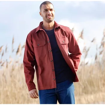 Dámská košile Blancheporte Svrchní twillová košile hebká na dotek bordó 41/42