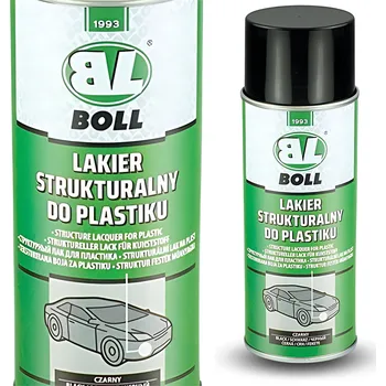 Barva ve spreji Strukturální lak na plasty Boll 001400 400 ml černý