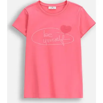 Chlapecké tričko Dětské bavlněné tričko Coccodrillo růžová barva, CRAFT PUNK GIRL JUNIOR ZC5143204CGJ 30X, vel. 164