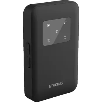 STRONG 4G+ MIFI 900/ data 300Mbps/ Wi-Fi 1200Mbps/ baterie 2500mAh/ WPA3/ micro SIM/ USB-C/ bez displeje/ černý