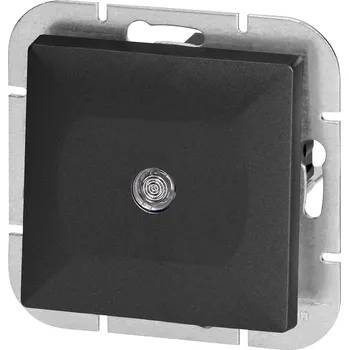 vypínač Zapustený trojcestný spínač s osvětlením Pearl, 10A, 250V, WP-5P/S, černý