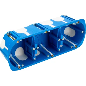 Elektroinstalační krabice Krabice pod omítku, trojitá, větruvzdorná, 60mm