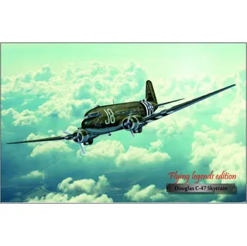 Plechová cedule Letadlo Douglas C-47 Skytrain - ceduľa 29cm x 20cm Plechová tabuľa