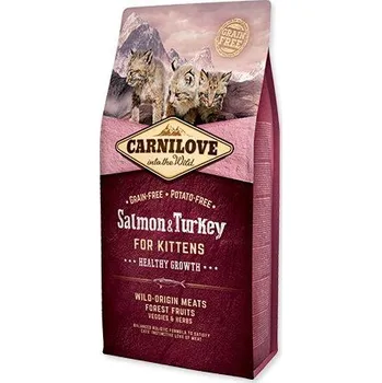 Pro kočku CARNILOVE Salmon and Turkey kittens Healthy Growth (6kg)