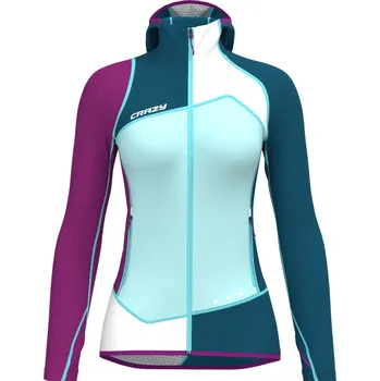 Dámské oblečení Crazy mikina Ionic - dámská - modrá/fialová/bílá Velikost: M