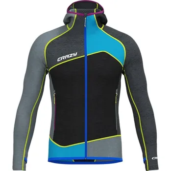 Pánská mikina Crazy mikina Resolution - pánská - černá/šedá/modrá/zelená Velikost: XL