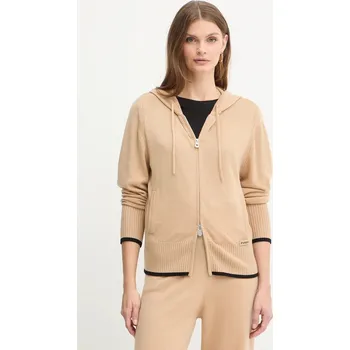 Dámský svetr Vlněný kardigan Pinko 105491.A2Q9 béžová 80X, vel. M