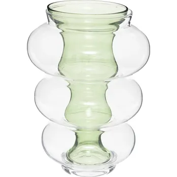Váza Skleněná váza Matali Green 25,5x25,5x35 cm