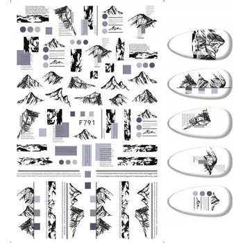 samolepka Samolepky na nehty s motivem HORSKÝCH VZORŮ