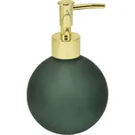 Dávkovač mýdla Globe, zelená/se zlatými prvky, 400 ml