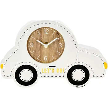 Hodiny Dětské stolní hodiny Car, bílá