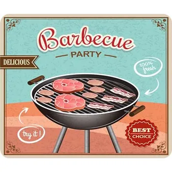 Plechová cedule Cedule 30cm x 30cm Barbecue Party