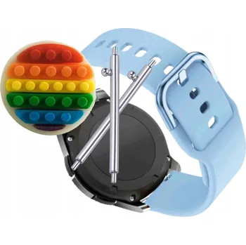 Pouzdro na mobilní telefon Řemínek Řemínek pro Linewear LW107, Silikonový Modrý s Poutkem, Nastavitelný