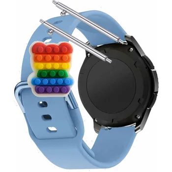 Pouzdro na mobilní telefon Pásek Řemínek pro Esterio KM29, Silikon Modrý Poutko, nastavitelný