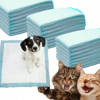 Kosmetika pro psa HYGIENICKÉ PODLOŽKY PRO ZVÍŘATA PSY KOČKY ABSORPČNÍ 80 KS 60x60 cm
