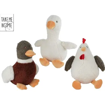 plyšák Take Me Home zvířátka farma plyšová 22cm 3druhy