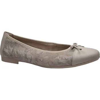 Dámské baleríny Vycházková obuv-baleríny, Remonte, béžová: Béžová Ostatní kůže 30 45 G - standardní šíře (28625-28627)