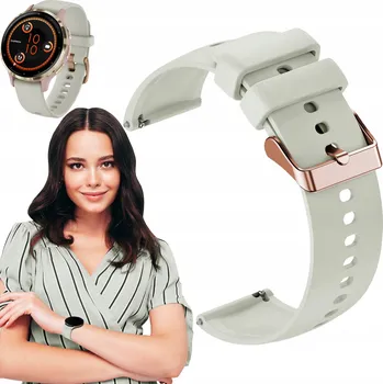 Řemínek na hodinky Řemínek ChronSmarta pro Realme 18mm šedý