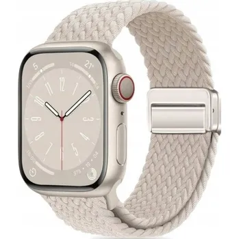 Řemínek na hodinky ŘEMÍNEK PRO APPLE WATCH 2 3 4 5 6 7 8 9 10 SE 38MM 40MM 41MM 42MM BÉŽOVÝ NYLON