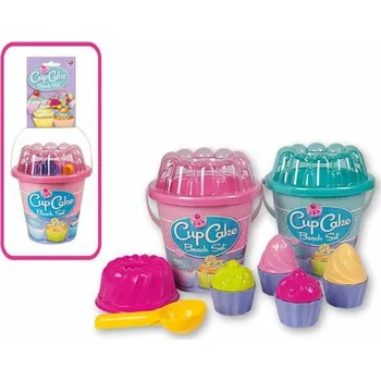 Hračka na písek Androni Sada na písek dortíky - střední, tyrkysová