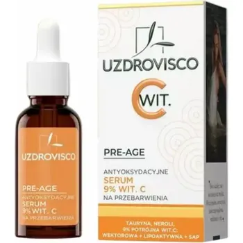 Pleťové sérum Antioxidační sérum na obličej s vitaminem C na hyperpigmentaci 30 ml - Uzdrowisco (Pre-Age)