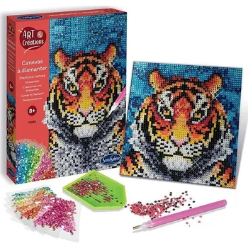 Diamantové malování Sentosphere Diamantové plátno Tygr