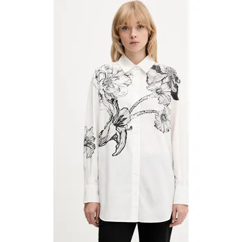 Dámská košile Bavlněná košile Desigual BYN LACROIX 25WWCW07 bílá 00X, vel. L/XL