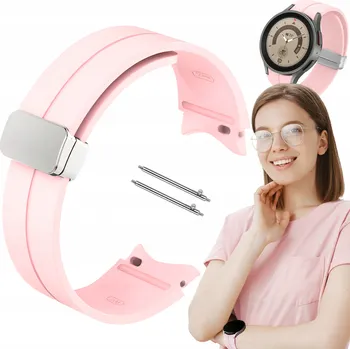 Pouzdro na mobilní telefon Řemínek ChronSmarta pro Samsung 20mm, růžový